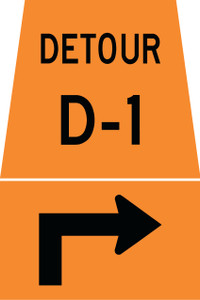 TC-10AR Reflective Sign 45x45/30x45 cm