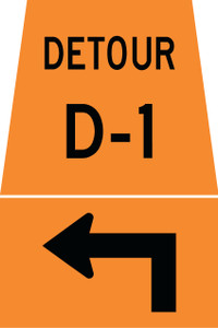 TC-10AL Reflective Sign 45x45/30x45 cm