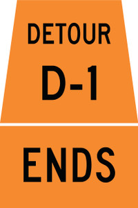 TC-10D Reflective Sign 45x45/30x45 cm