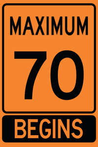 TC-36B Reflective Sign 60x90 cm