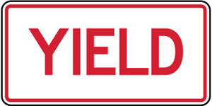 RA-2t Reflective Sign 22.5x45 cm