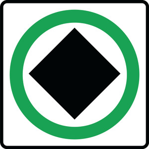 RB-82 Reflective Sign 60x60 cm