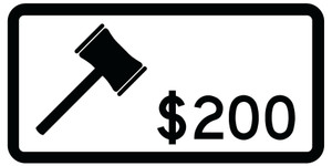 RC-4t Reflective Sign 30x60 cm