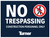 T004 No Trespassing Construction Personnel Only 12"x16"