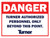 T058 Danger Turner Authorized Personnel Only (Magnetic) 18"x24"