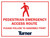 T116 Pedestrian Emergency Access Route 18"x24"