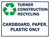 T124 Construction Recycling Cardboard, Paper, Plastic Only 18"x24"