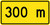 WA-23t Reflective Sign 30x60 cm
