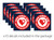 T186 Magnetic First Aid Decals  3"x3"