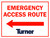 T205 Emergency Access Route Left Arrow 18"x24"
