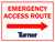 T206 Emergency Access Route Right Arrow 18"x24"