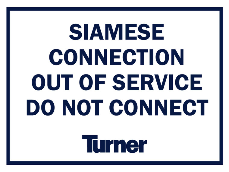 T059 Siamese Connection Out of Service 18"x24"
