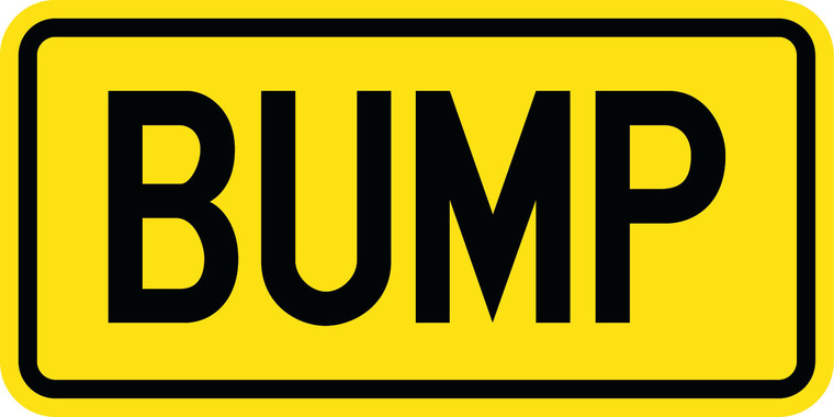 WA-22t Reflective Sign 22.5x45 cm