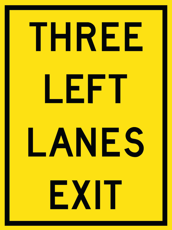 WA-58L Reflective Sign 90x120 cm