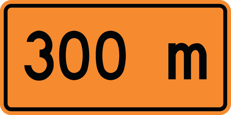 TC-3tA Reflective Sign 30x60 cm