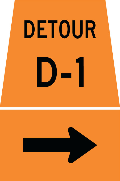 TC-10BR Reflective Sign 45x45/30x45 cm