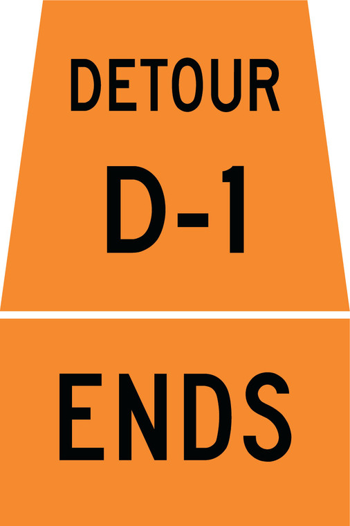 TC-10D Reflective Sign 45x45/30x45 cm