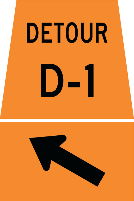 TC-10FL Reflective Sign 45x45/30x45 cm