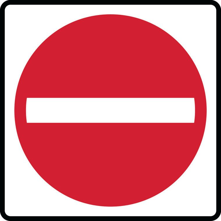 RB-19 Reflective Sign 60x60 cm