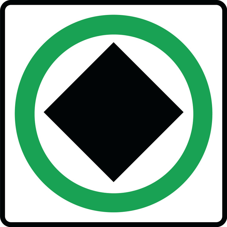 RB-82 Reflective Sign 60x60 cm