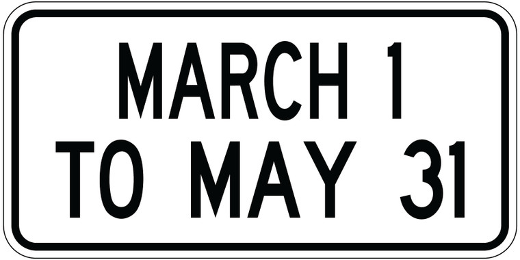 RB-82C Reflective Sign 30x60 cm