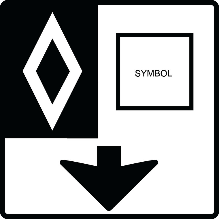 RB-85 Reflective Sign 90x90 cm