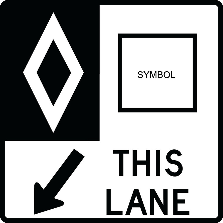 RB-85A Reflective Sign 90x90 cm