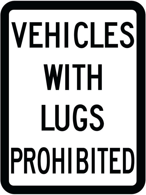 RC-3 Reflective Sign 45x60 cm