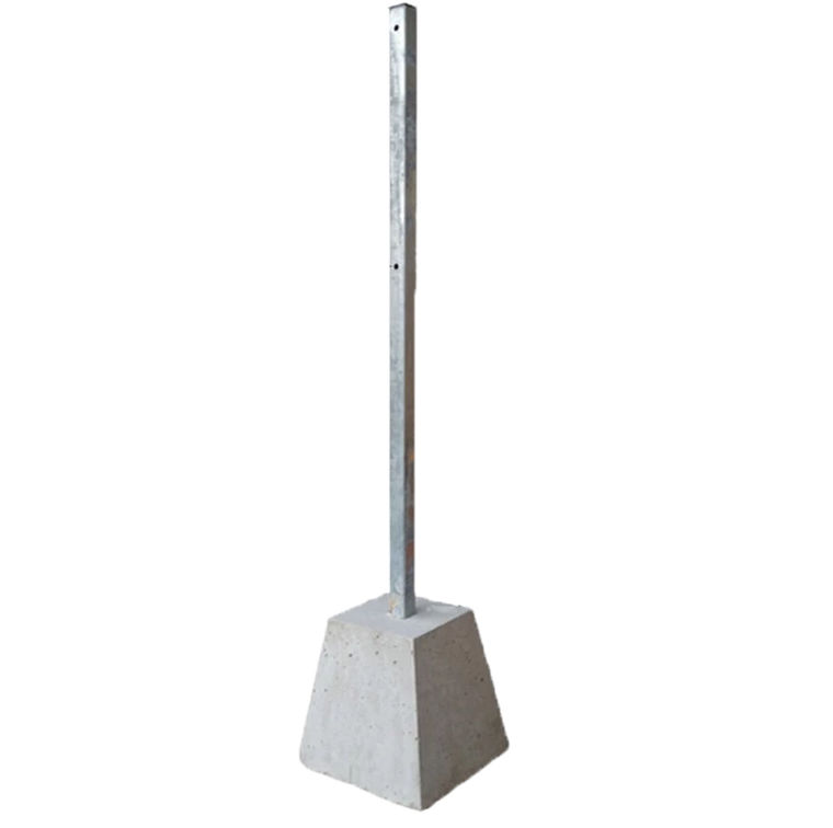 T264 60" Post with 100 Lb Concrete Base