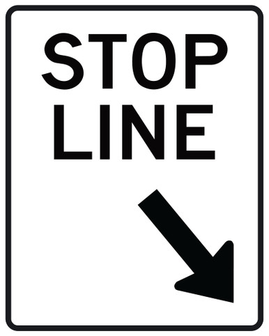 RC-4R Reflective Sign 60x75 cm