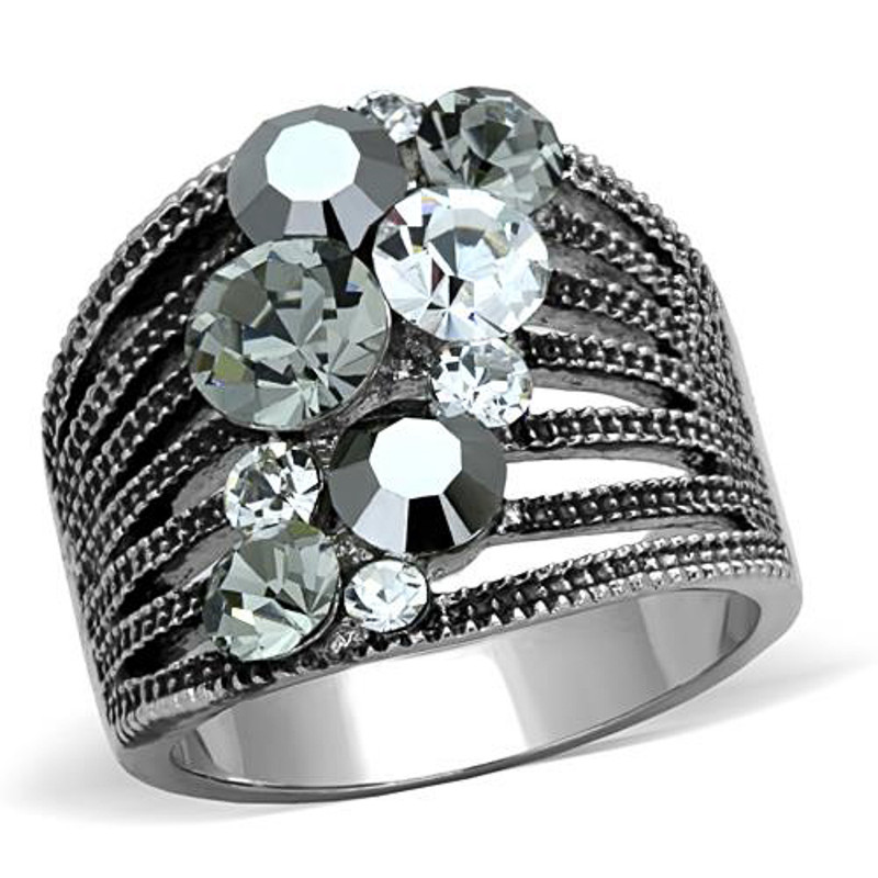 WOMEN'S AAA GRADE CRYSTAL COCKTAIL FASHION RING SIZE 5-10