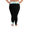 All-Over Print Plus Size Leggings - Black