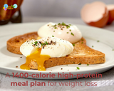 A 1400-calorie high-protein meal plan for weight loss