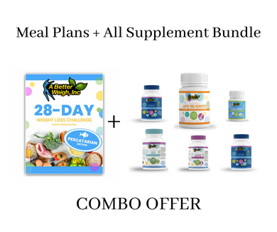 28-Day Challenge Ebook - Pescatarian Edition + Supplements Bundle