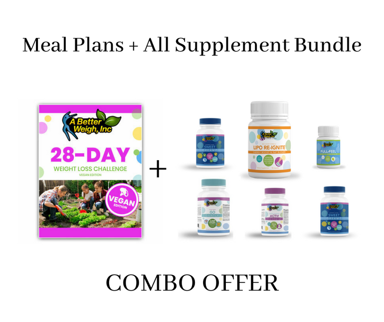 28-Day Challenge Ebook - Vegan Edition + Supplements Bundle
