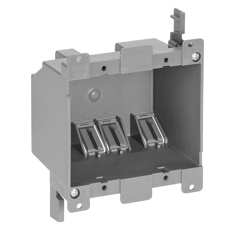 2 Gang 26 cu. in. PVC Old Construction Junction Box