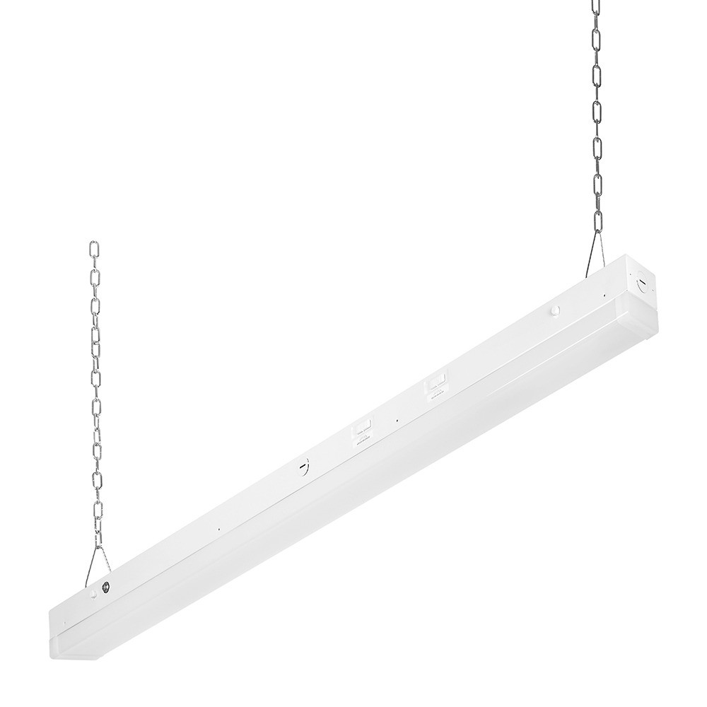 Maxxima 4 ft. Linear Strip Light Fixture, EM Battery Backup