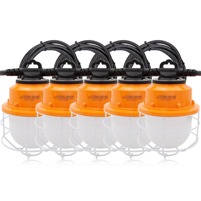 LED Construction String Light, 10,000 Lumens, Linkable