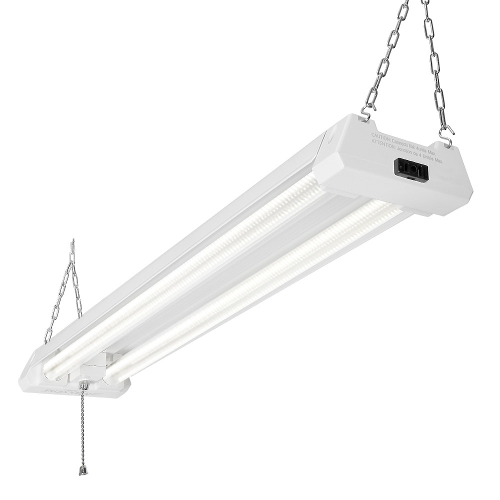 2 ft. LED Shop Light, Hanging Garage Light, Clear Lens