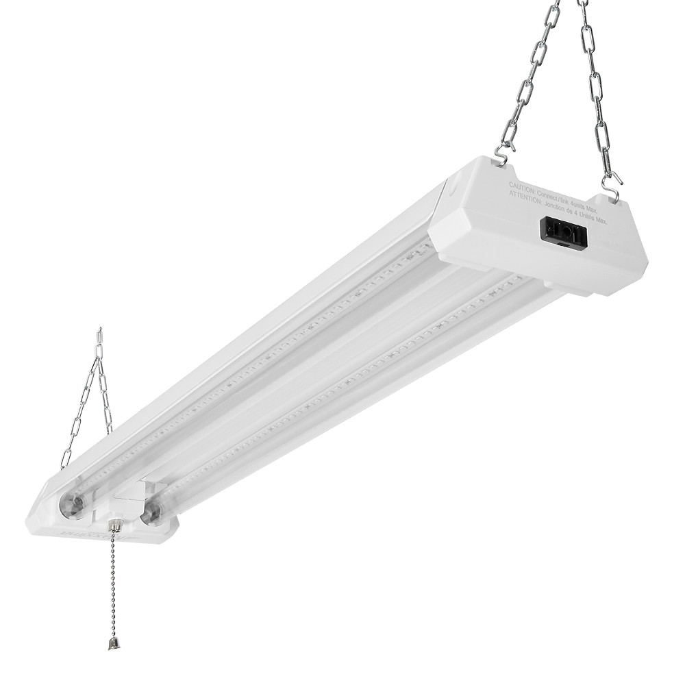 2 ft. LED Shop Light, Hanging Garage Light, Clear Lens