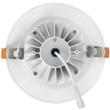 6 in. Slim Round Recessed Anti-Glare LED Downlight, White Trim, Canless IC Rated, 1300 Lumens, 5 CCT 2700K-5000K