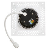 2 in. Trimless Slim Square Recessed Anti-Glare LED Downlight, White, Canless IC Rated, 600 Lumens, 5 CCT 2700K-5000K