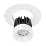 4 in. Trimless Slim Round Recessed Anti-Glare LED Downlight, White, Canless IC Rated, 1000 Lumens, 5 CCT 2700K-5000K