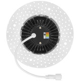 4 in. Trimless Slim Round Recessed Anti-Glare LED Downlight, White, Canless IC Rated, 1000 Lumens, 5 CCT 2700K-5000K