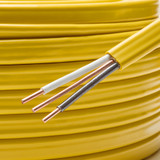 100 Ft. 12/2 Yellow NM-B Solid Copper Electrical W/G Wire, Non Metallic Sheathed Cable, 600V