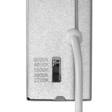 8 in. Slim Round Recessed LED Downlight, Black Trim, Canless IC Rated, 1400 Lumens, 5 CCT Color Selectable 2700K-5000K