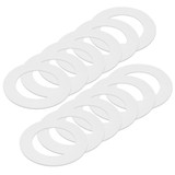 4 in. Goof Rings for Recessed Lights, Can or Canless Downlight Trim Ring, White (12-Pack) 