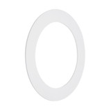 6 in. Goof Rings for Recessed Lights, Can or Canless Downlight Trim Ring, White (12-Pack) 