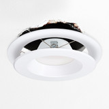 6 in. Goof Rings for Recessed Lights, Can or Canless Downlight Trim Ring, White (12-Pack) 