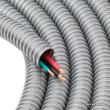 3/8 in. x 25 ft. Galvanized Steel Flexible Electrical Conduit, Greenfield Electrical